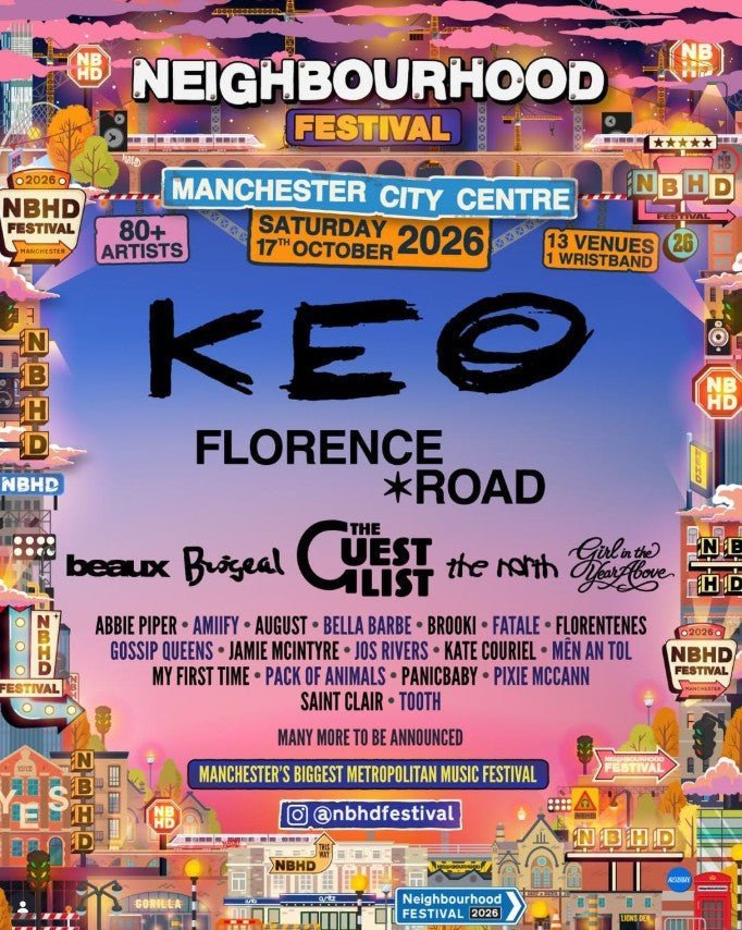 10 Bands You Need to See at Neighbourhood Festival 2026 - Above Average Clothing