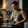 The Best Sleeveless Tee for Drummers? Why I Created the DRMMR Ice Fabric Tank