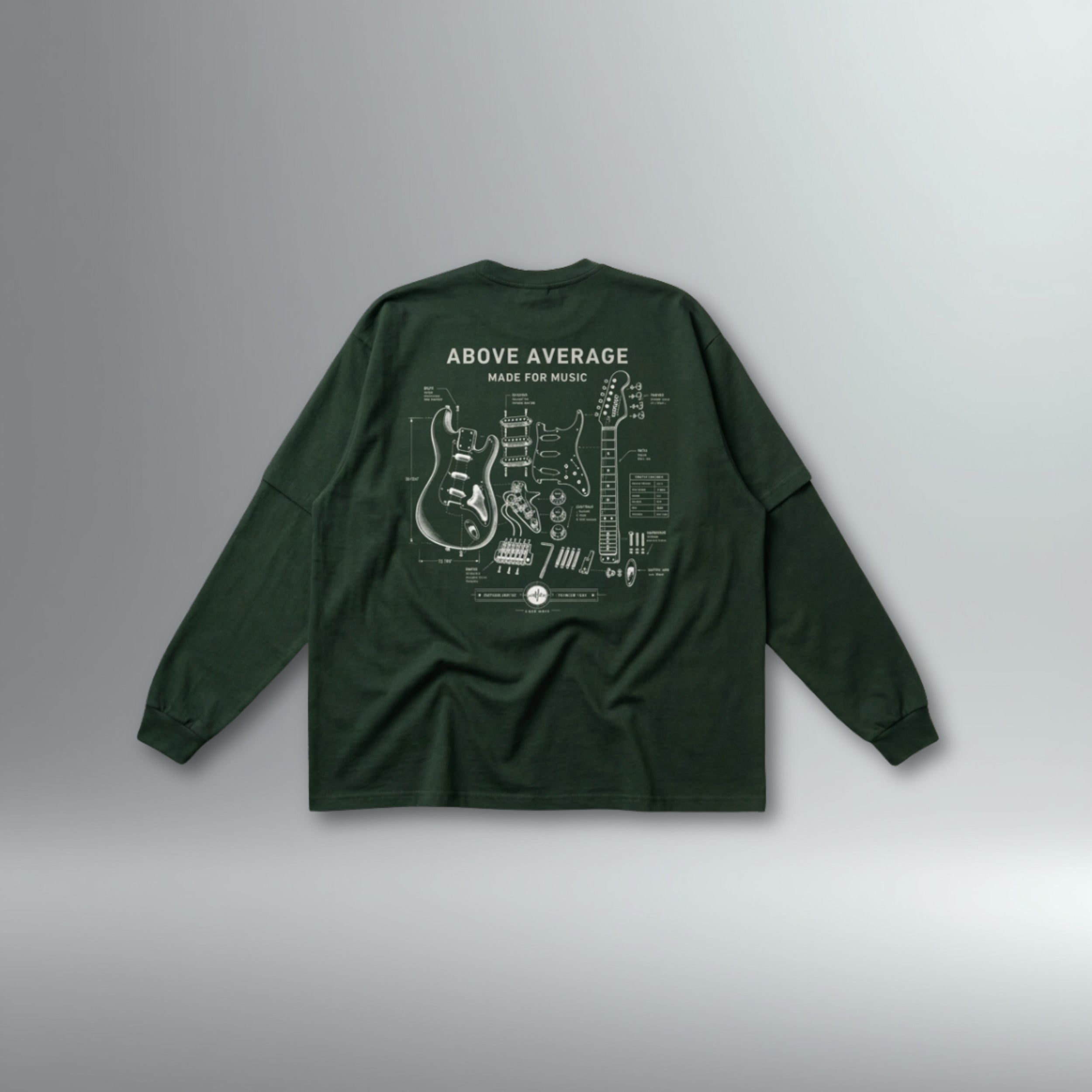 Guitar Blueprint Signature Long Sleeve Tee