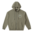 the high life zip up hoodie chest logo