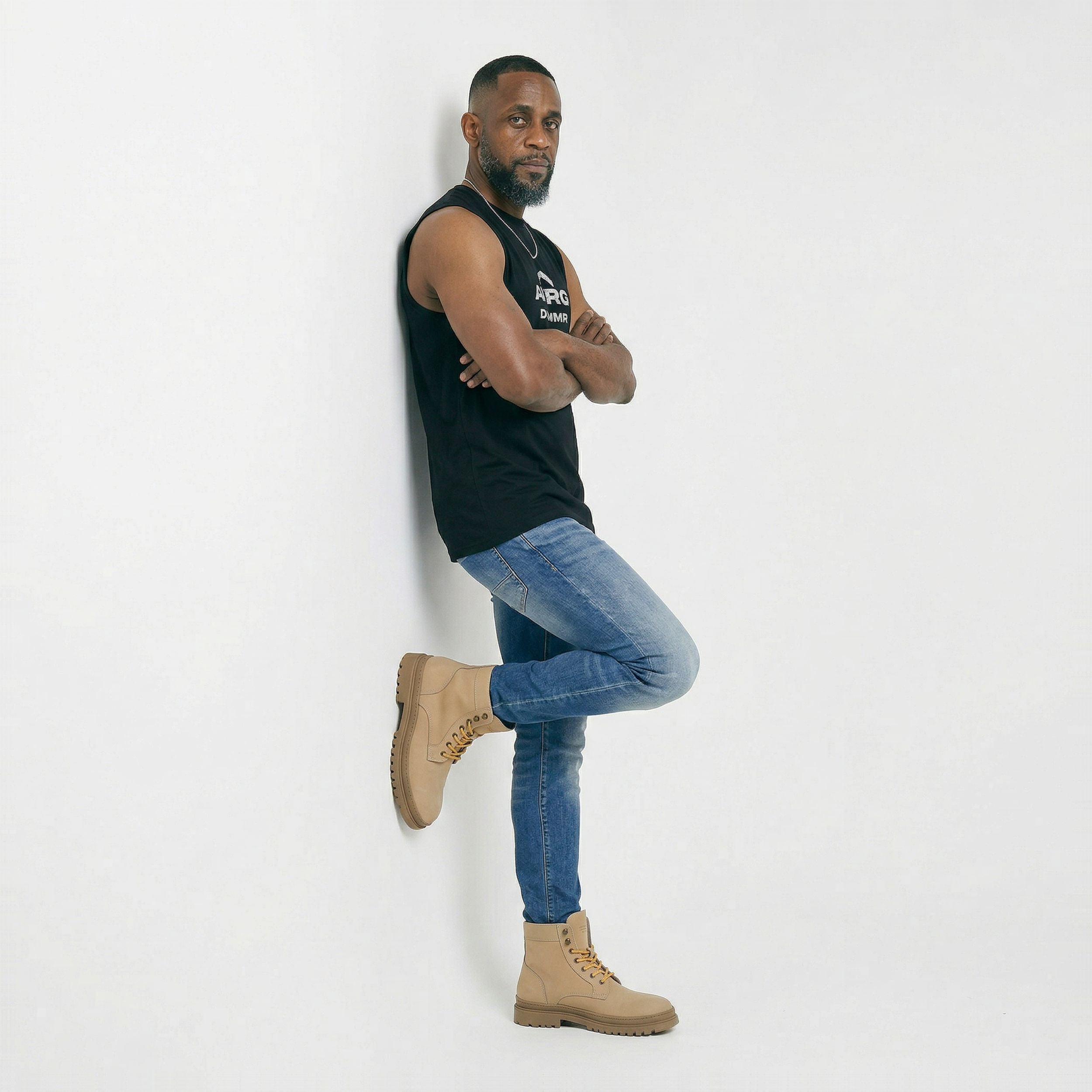 'keeping time' Studio Print Sleeveless Tee