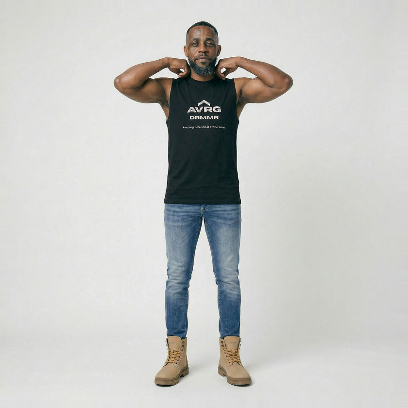 'keeping time' Studio Print Sleeveless Tee