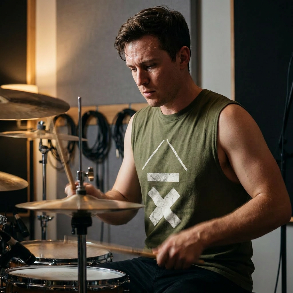DRMMR Logo Session 'Ice Fabric' Sleeveless Tee