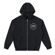 the high life zip up hoodie chest logo