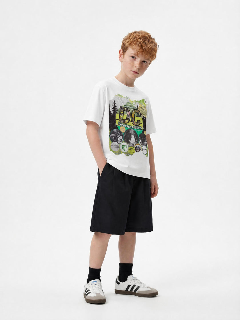 Drum Cupboard Takeover Festival Kids White Tee