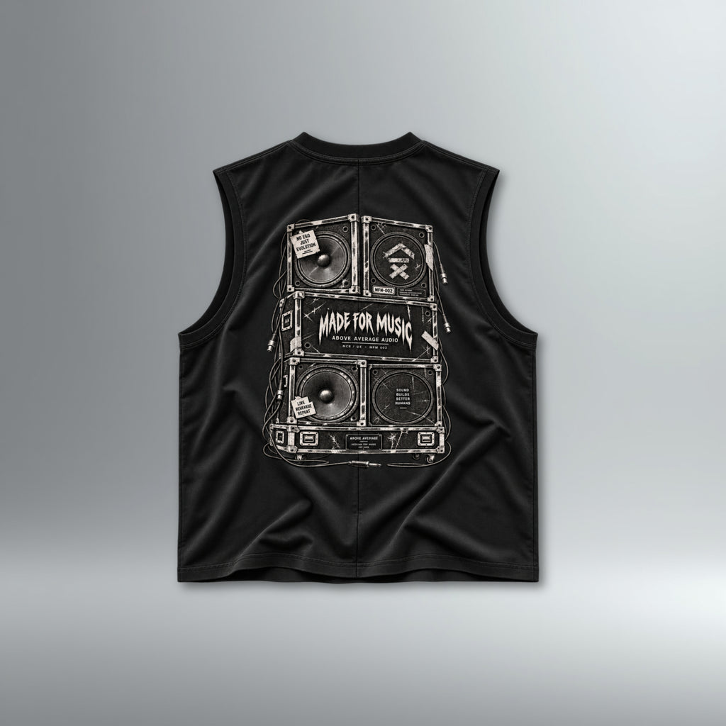 Made For Music Audio Stack Sleeveless Tee