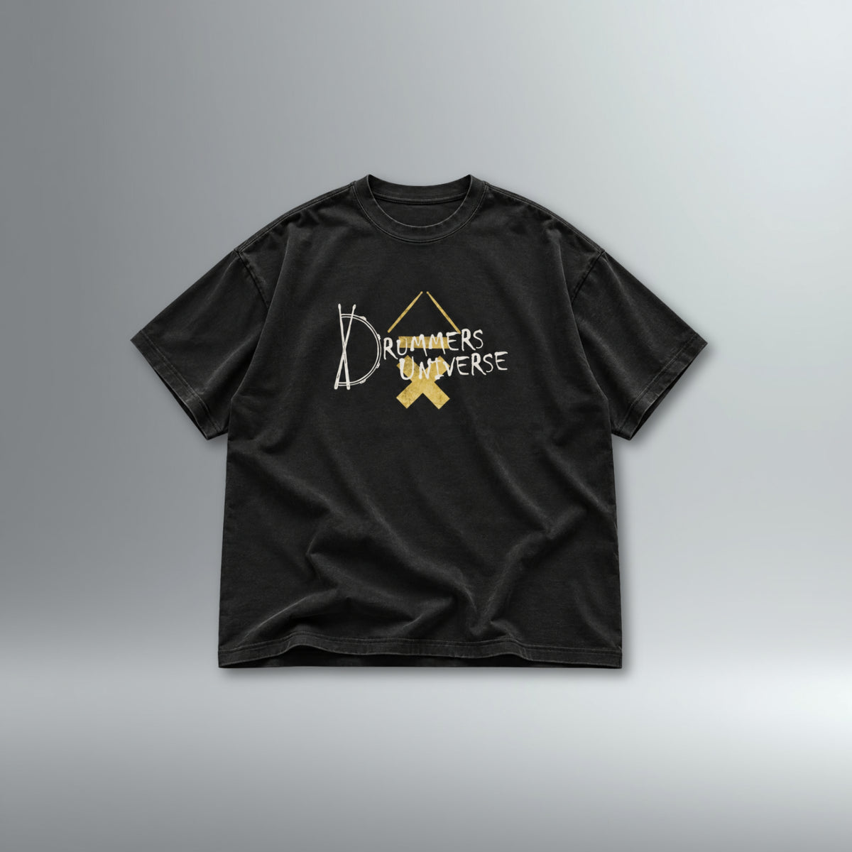 Drummers Universe DRMMR Tee - Exclusive Gold Logo