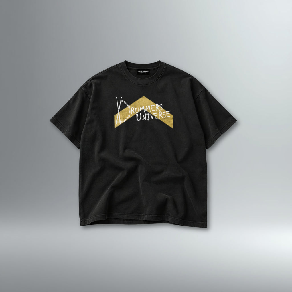 Drummers Universe Caret Tee - Exclusive Gold Logo