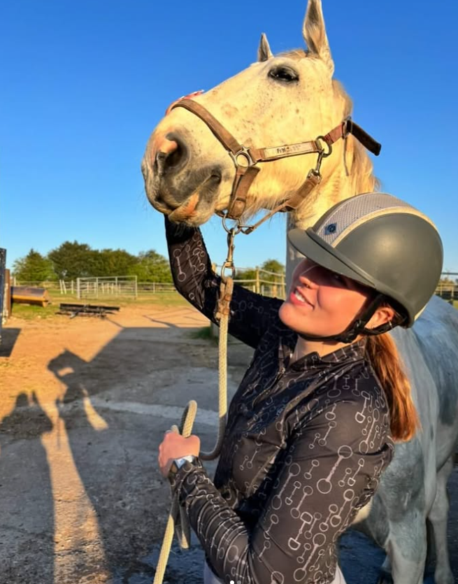 above average collaborator tamara greatrix with one of the horses