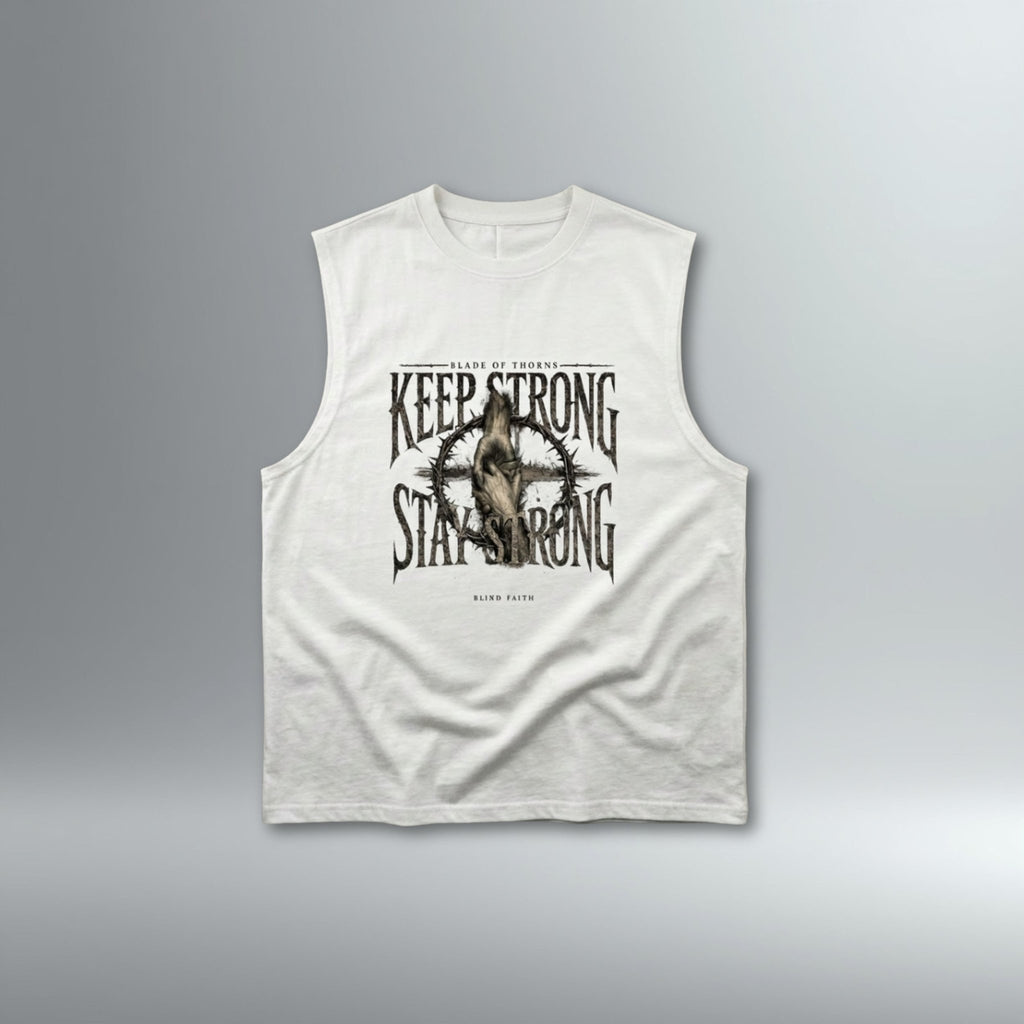 Blade of Thorns 'Blind Faith' Lyric Ice Fabric Sleeveless | Above Average Clothing | organic cotton apparel