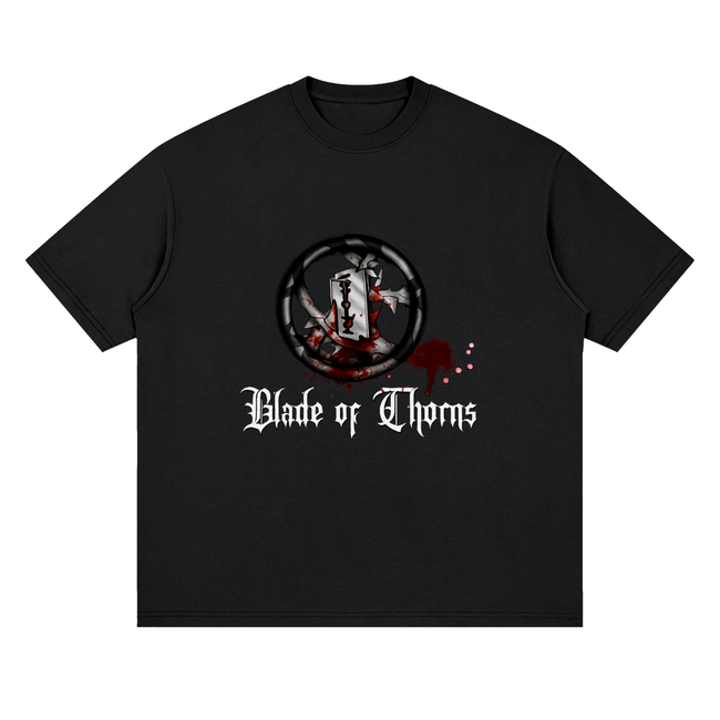 Blade of Thorns Drop Shoulder Band Tee