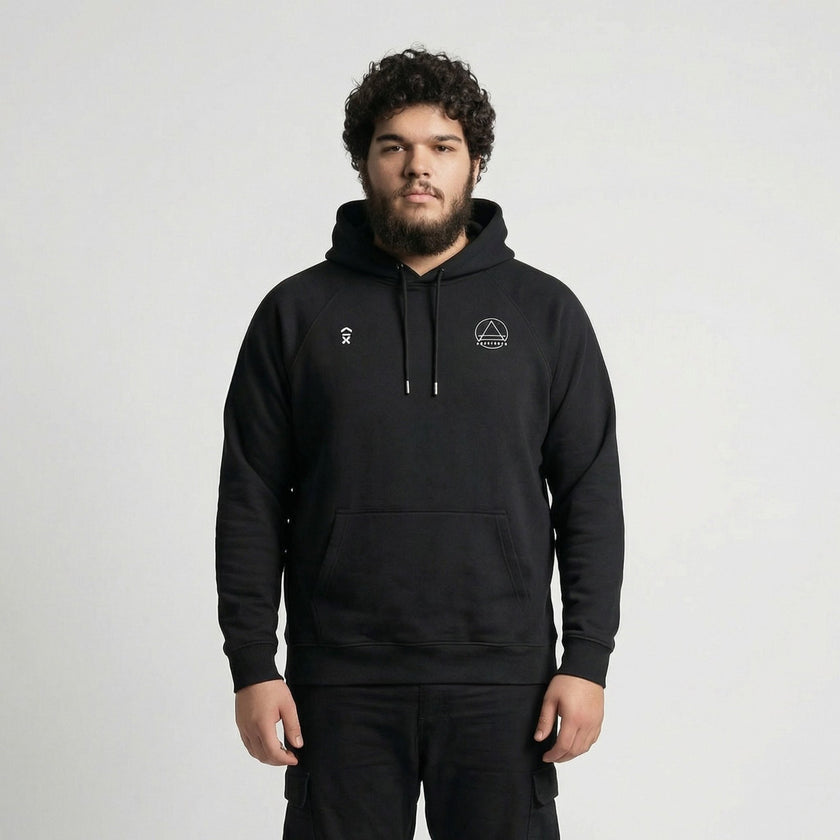 CATALYSTS Dual Mark Hoodie | Above Average Clothing | organic cotton apparel