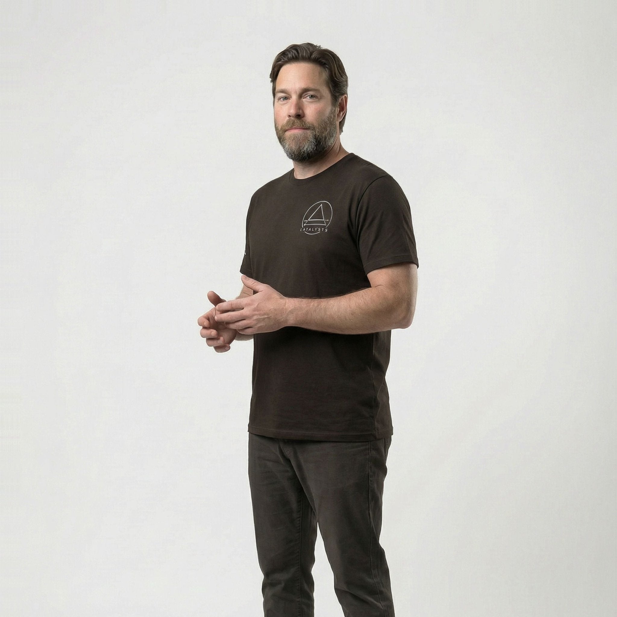 CATALYSTS Embroidered Tee | Above Average Clothing | organic cotton apparel