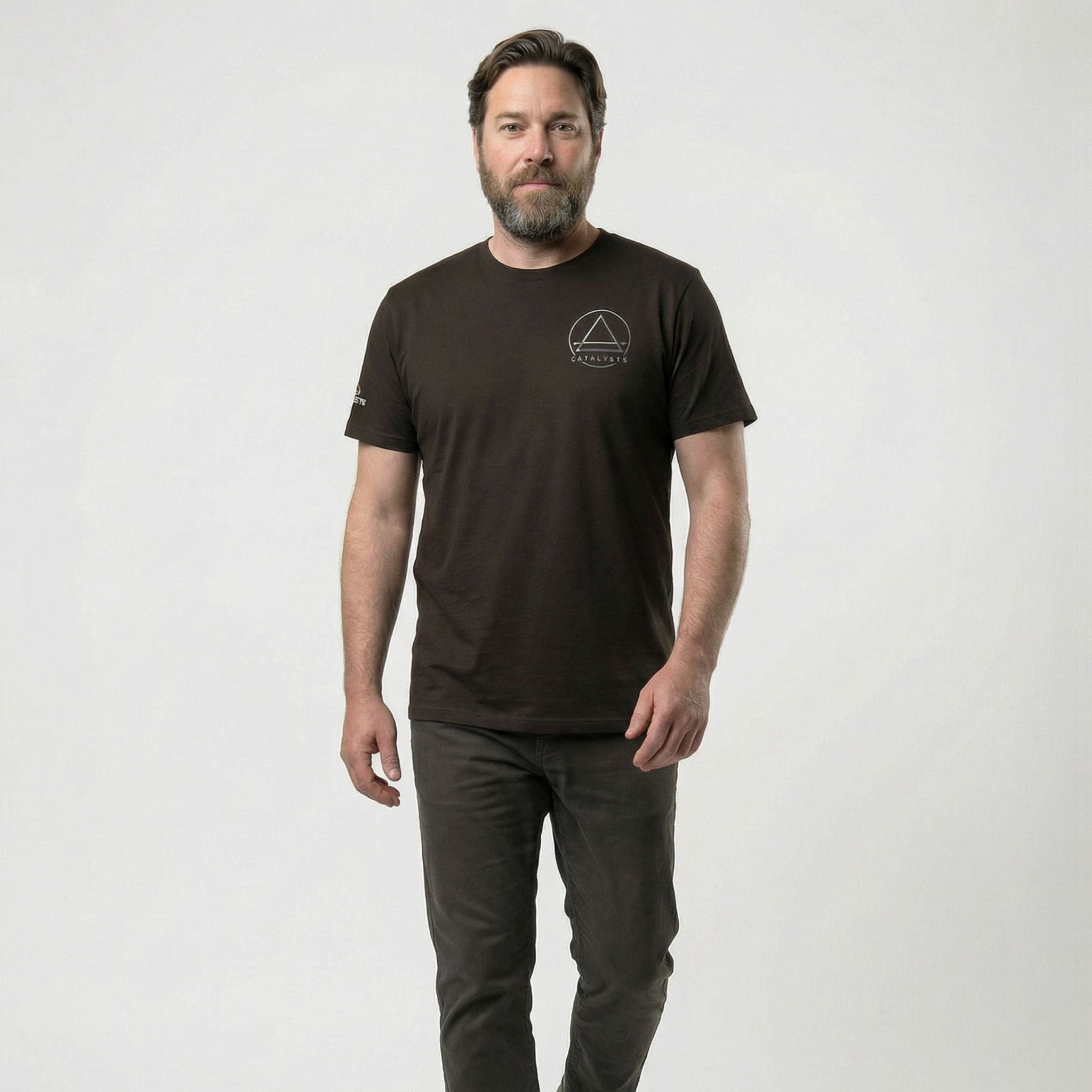 CATALYSTS Embroidered Tee | Above Average Clothing | organic cotton apparel