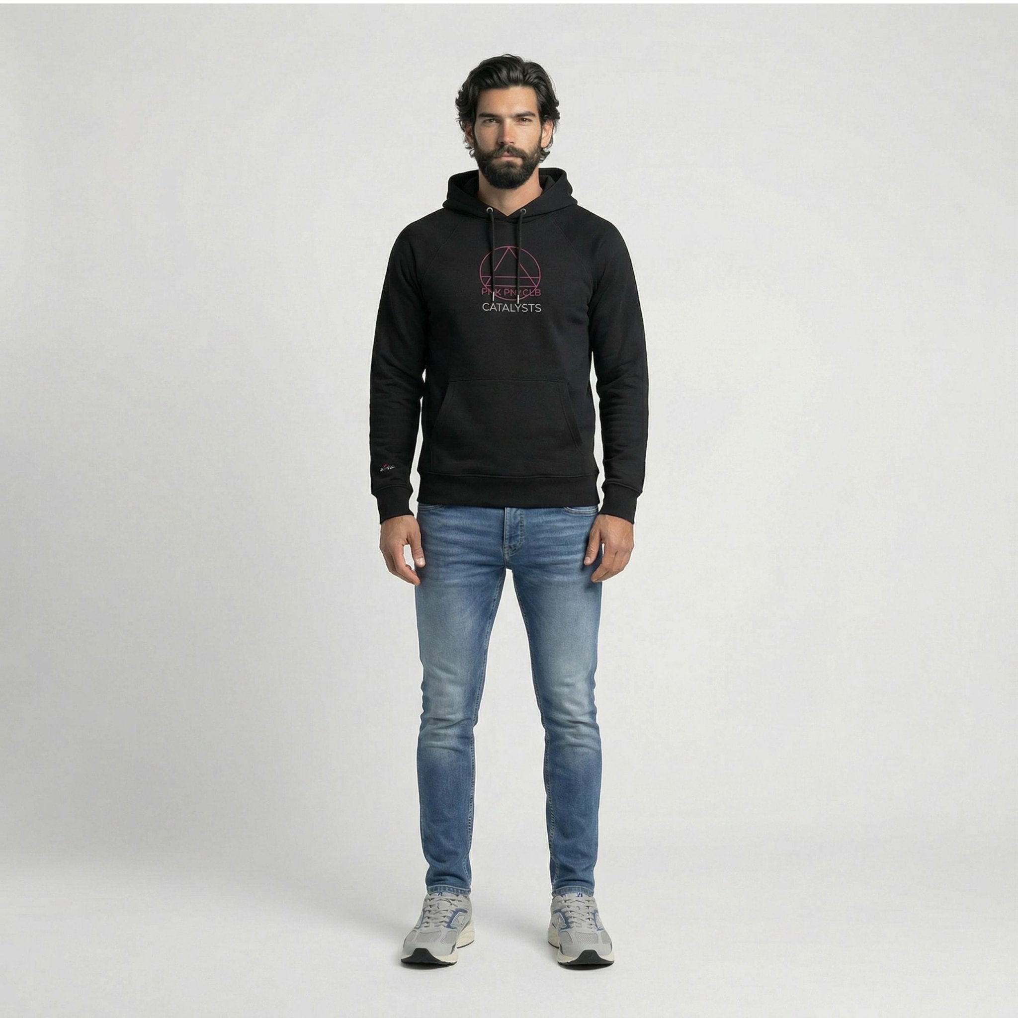 CATALYSTS PNK PNY CLB Embroidered Hoodie | Above Average Clothing | organic cotton apparel