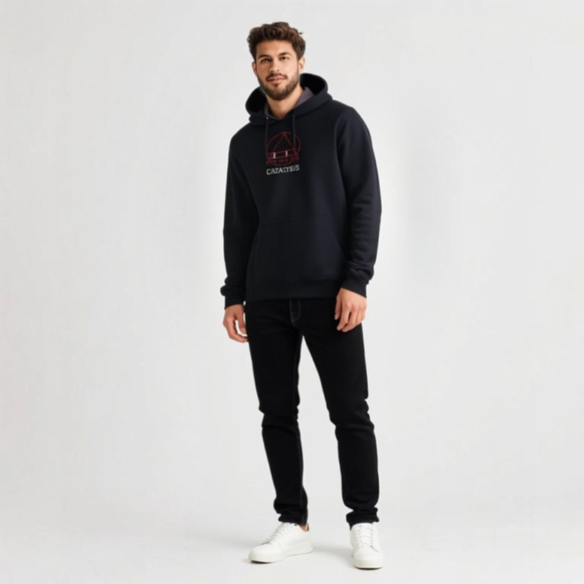 CATALYSTS PNK PNY CLB Embroidered Hoodie | Above Average Clothing | organic cotton apparel