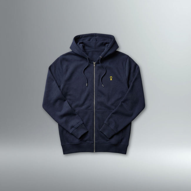 CORE Embroidered Ascent Full Zip Hoodie | Above Average Clothing | organic cotton apparel