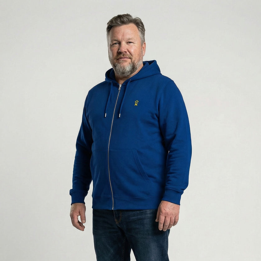 CORE Embroidered Ascent Full Zip Hoodie | Above Average Clothing | organic cotton apparel