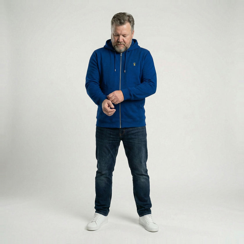 CORE Embroidered Ascent Full Zip Hoodie | Above Average Clothing | organic cotton apparel