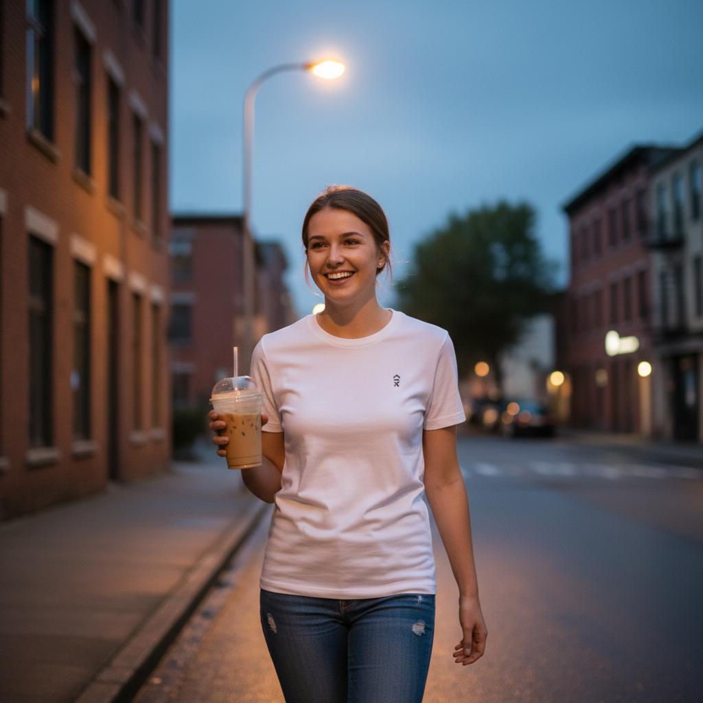 CORE Embroidered Tee | Above Average Clothing | organic cotton apparel