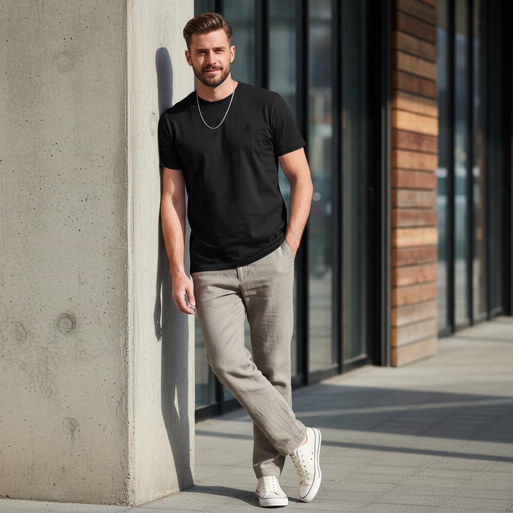 CORE Embroidered Tee | Above Average Clothing | organic cotton apparel