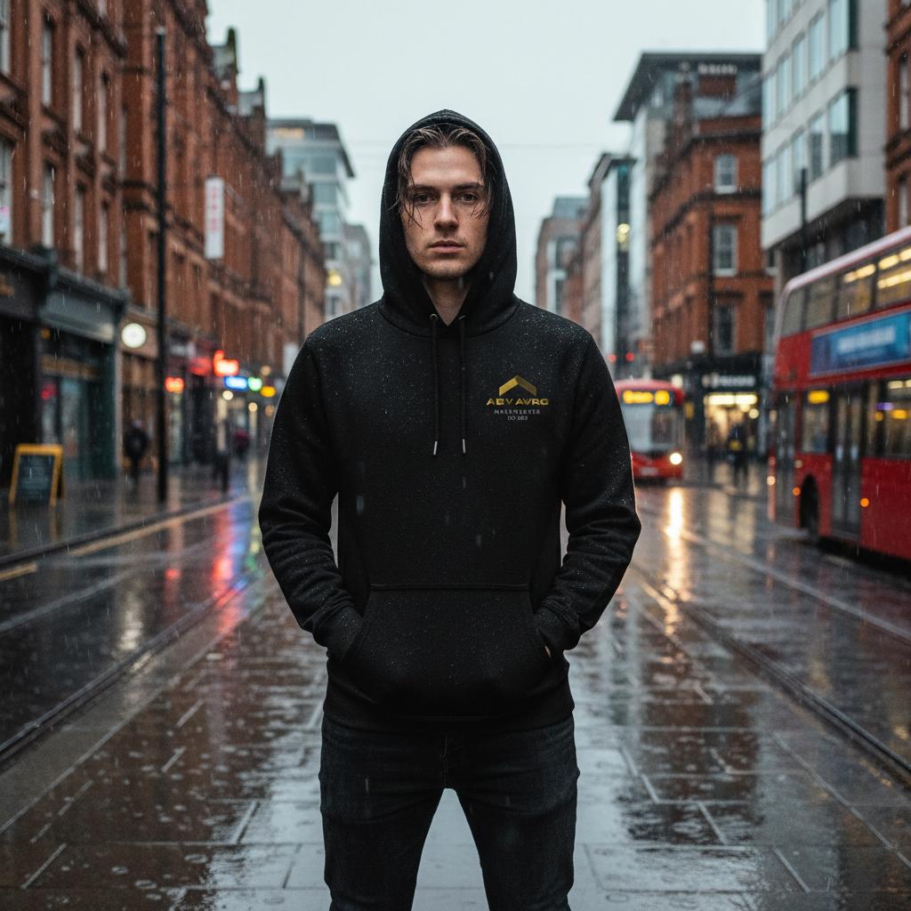 CORE – Made in Manchester Premium Embroidered Hoodie | Above Average Clothing | organic cotton apparel