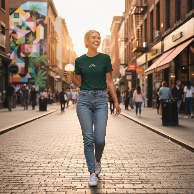 CORE Tee - Central Logo | Above Average Clothing | organic cotton apparel