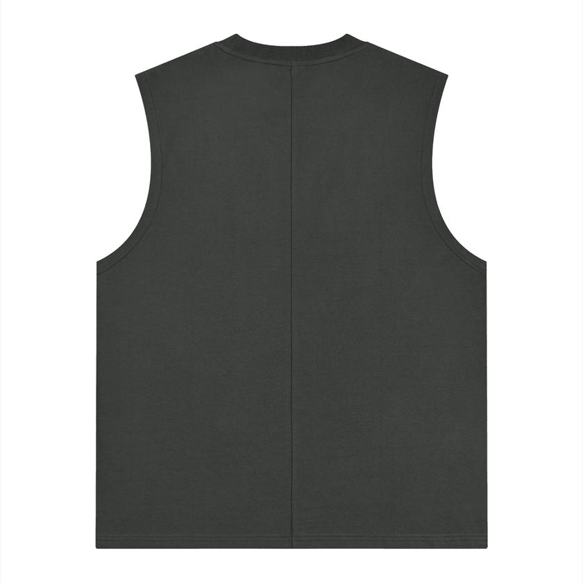 DRMMR Ascent Logo 'Ice Fabric' Sleeveless Tee | Above Average Clothing | organic cotton apparel