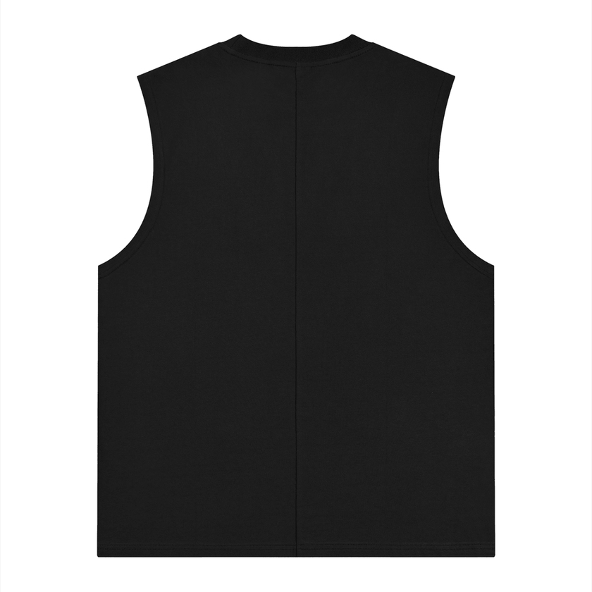 DRMMR Ascent Logo 'Ice Fabric' Sleeveless Tee | Above Average Clothing | organic cotton apparel