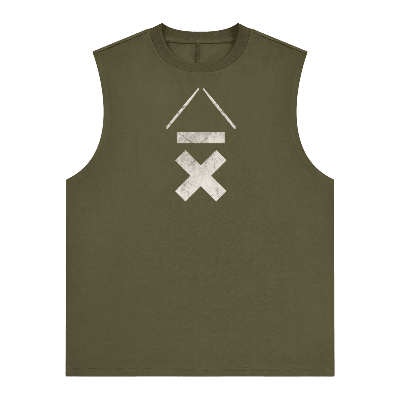DRMMR Ascent Logo 'Ice Fabric' Sleeveless Tee | Above Average Clothing | organic cotton apparel
