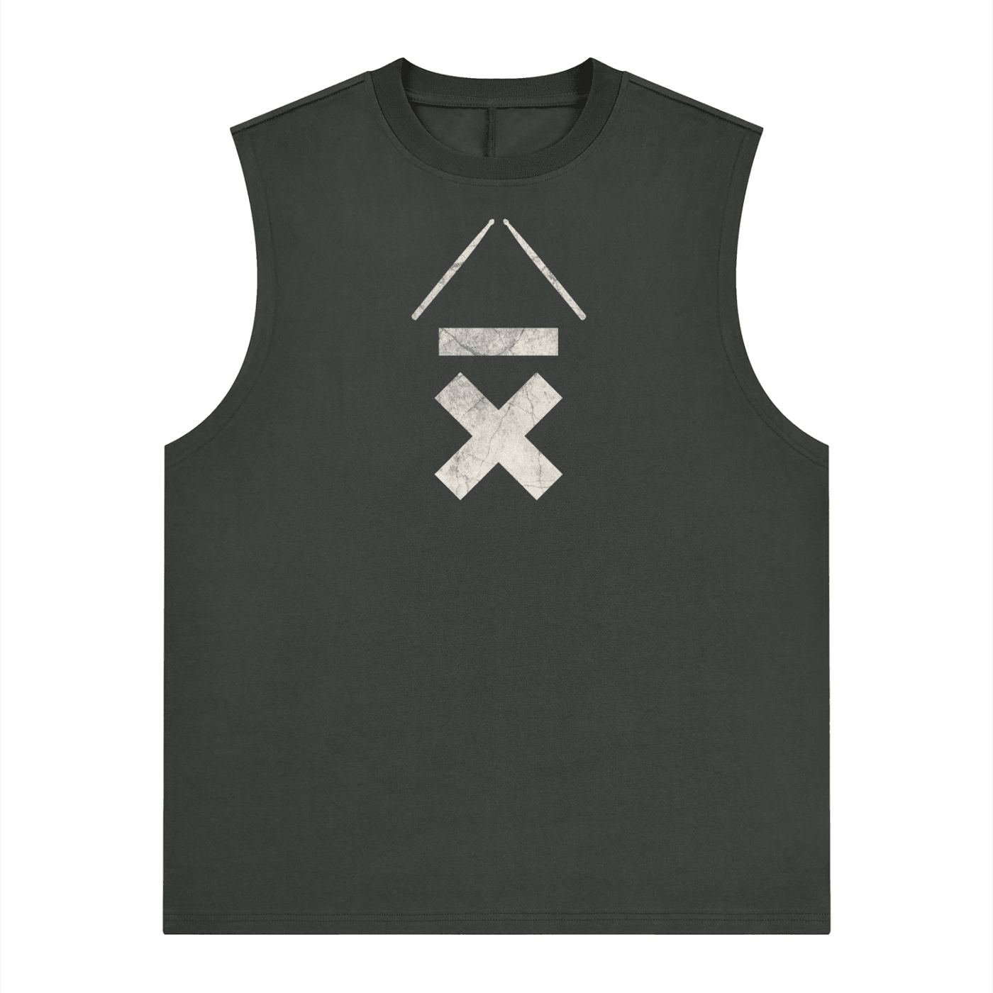DRMMR Ascent Logo 'Ice Fabric' Sleeveless Tee | Above Average Clothing | organic cotton apparel