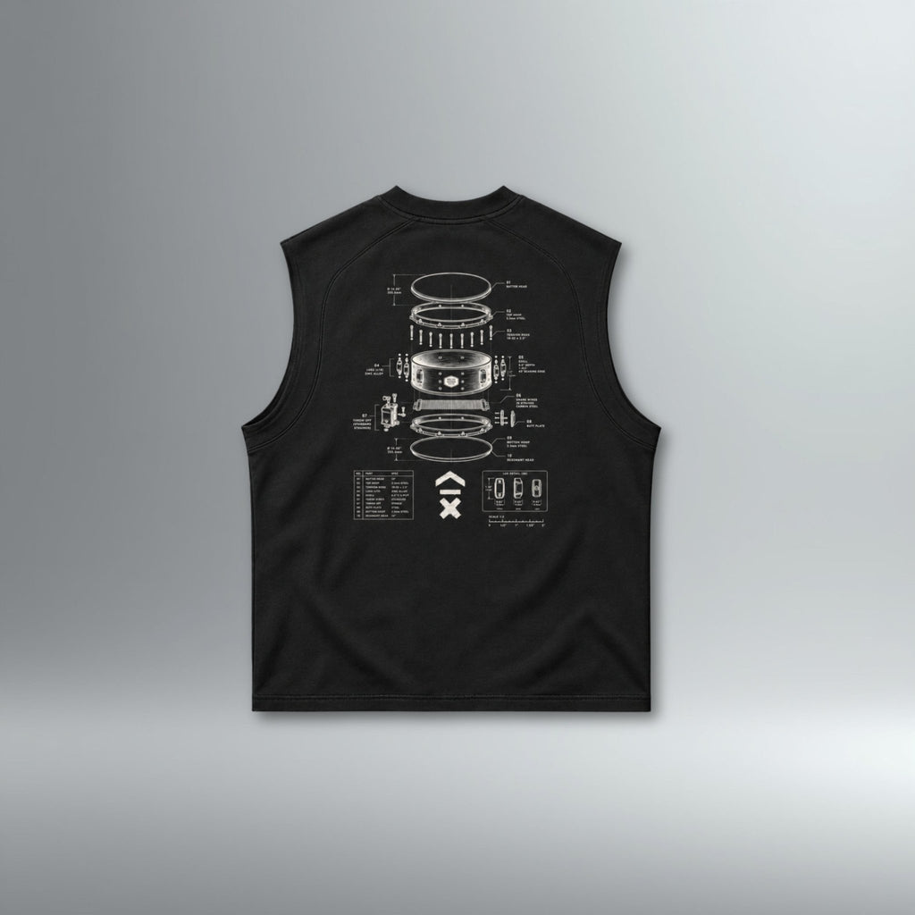 DRMMR Blueprint Performance Sleeveless | Above Average Clothing | organic cotton apparel