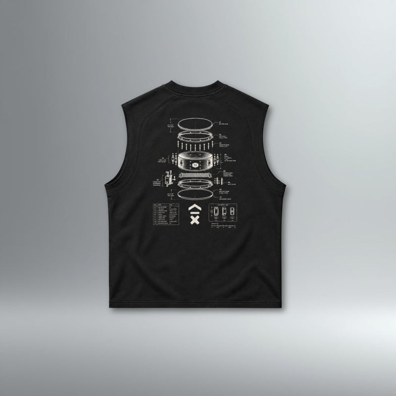 DRMMR Blueprint Performance Sleeveless | Above Average Clothing | organic cotton apparel