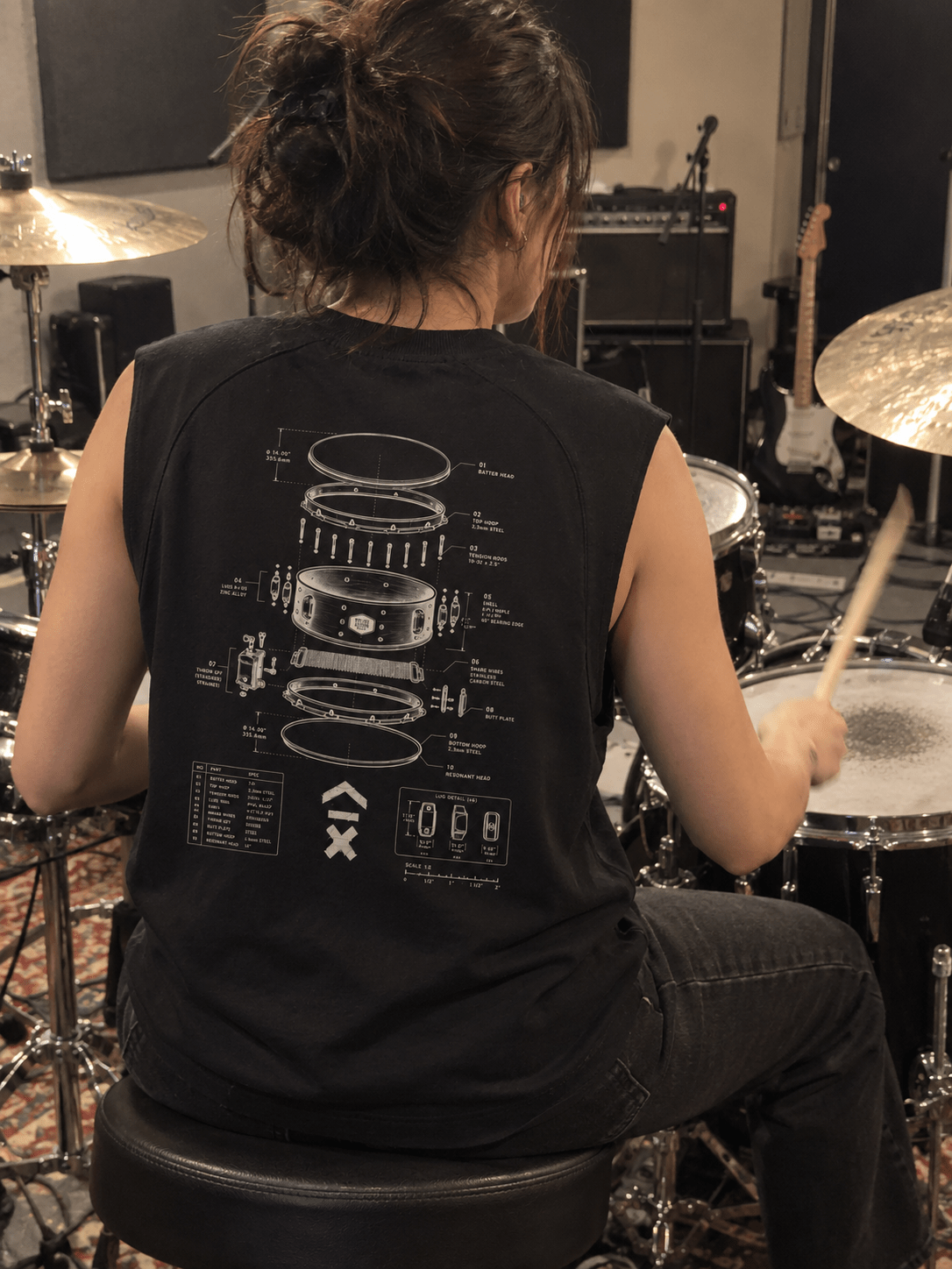 DRMMR Blueprint Performance Sleeveless | Above Average Clothing | organic cotton apparel