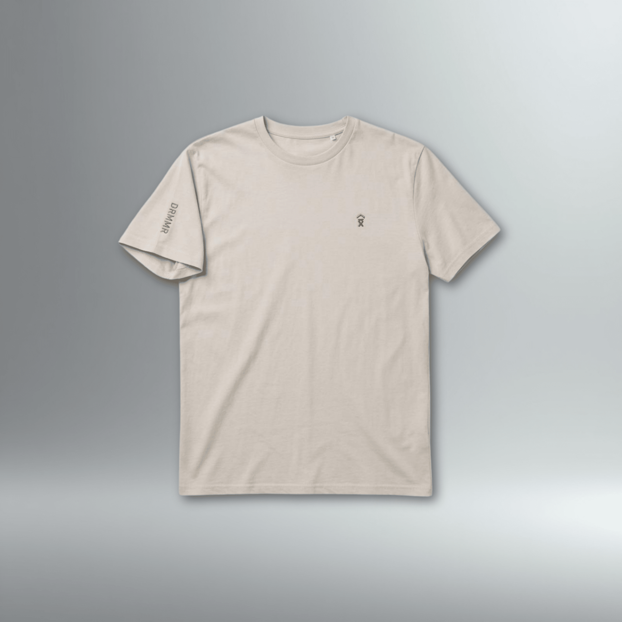 DRMMR Embroidered Identity Tee | Above Average Clothing | organic cotton apparel