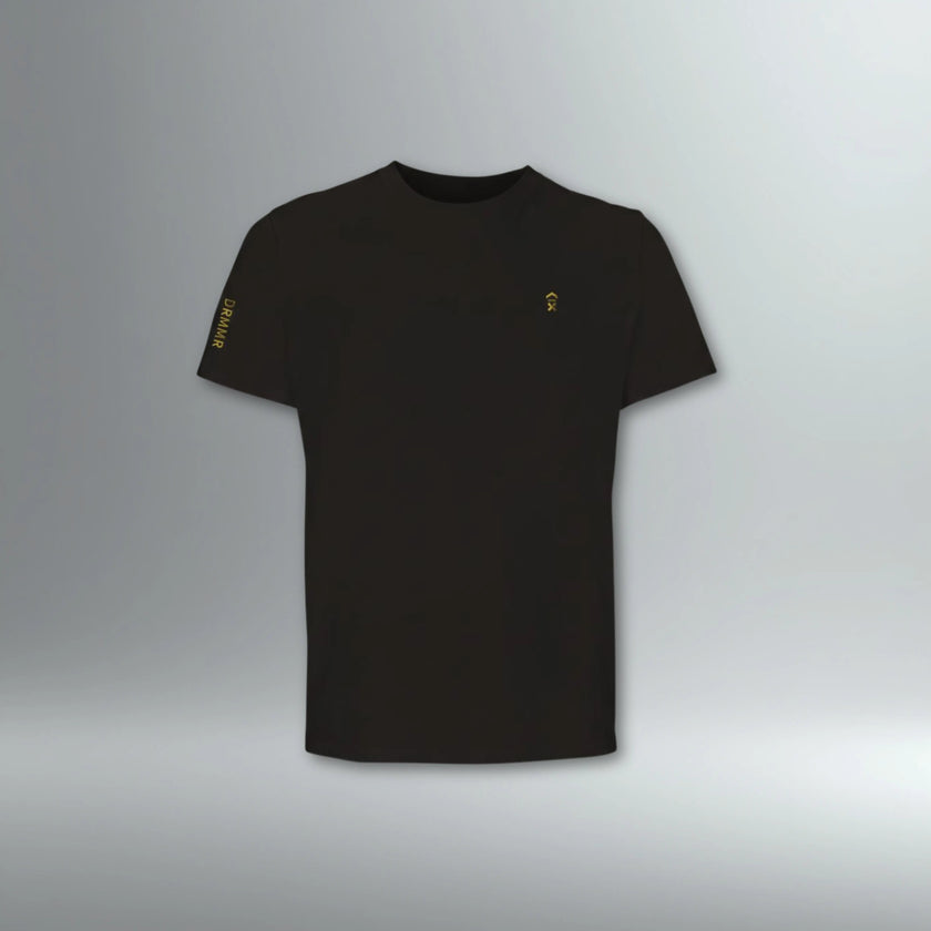 DRMMR Embroidered Identity Tee | Above Average Clothing | organic cotton apparel