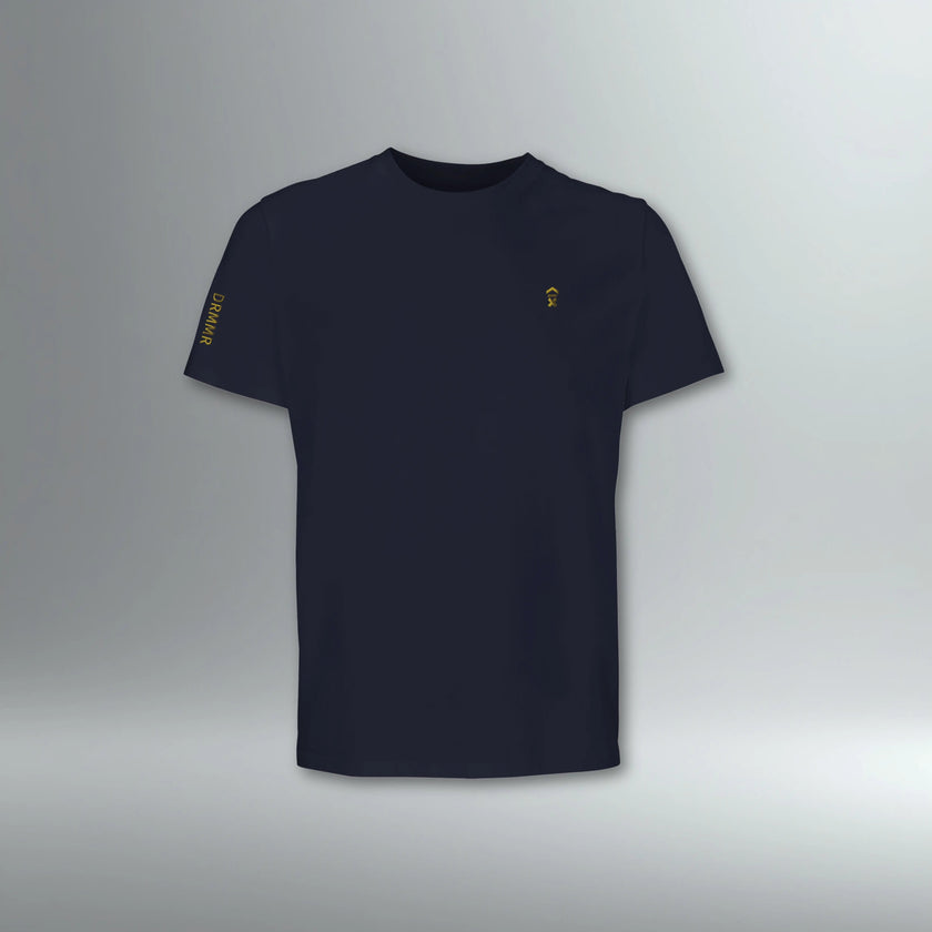 DRMMR Embroidered Identity Tee | Above Average Clothing | organic cotton apparel