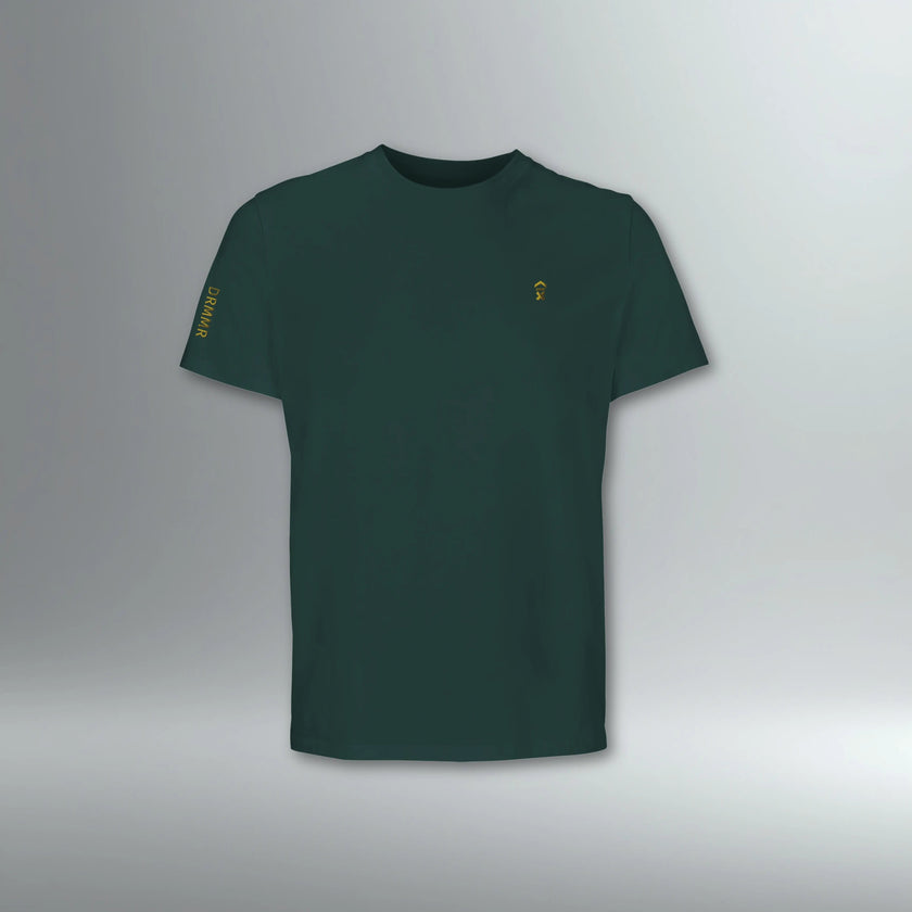 DRMMR Embroidered Identity Tee | Above Average Clothing | organic cotton apparel