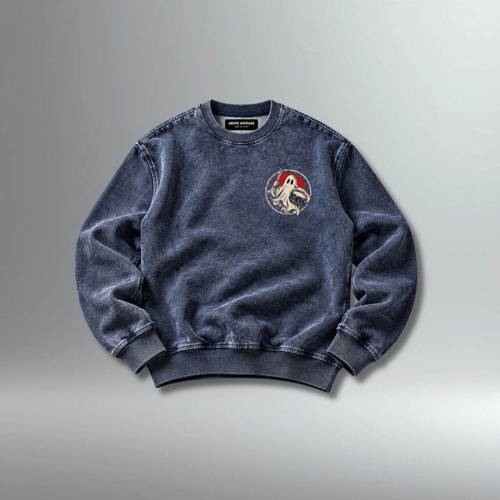 DRMMR Ghost Note Sweatshirt | Above Average Clothing | organic cotton apparel
