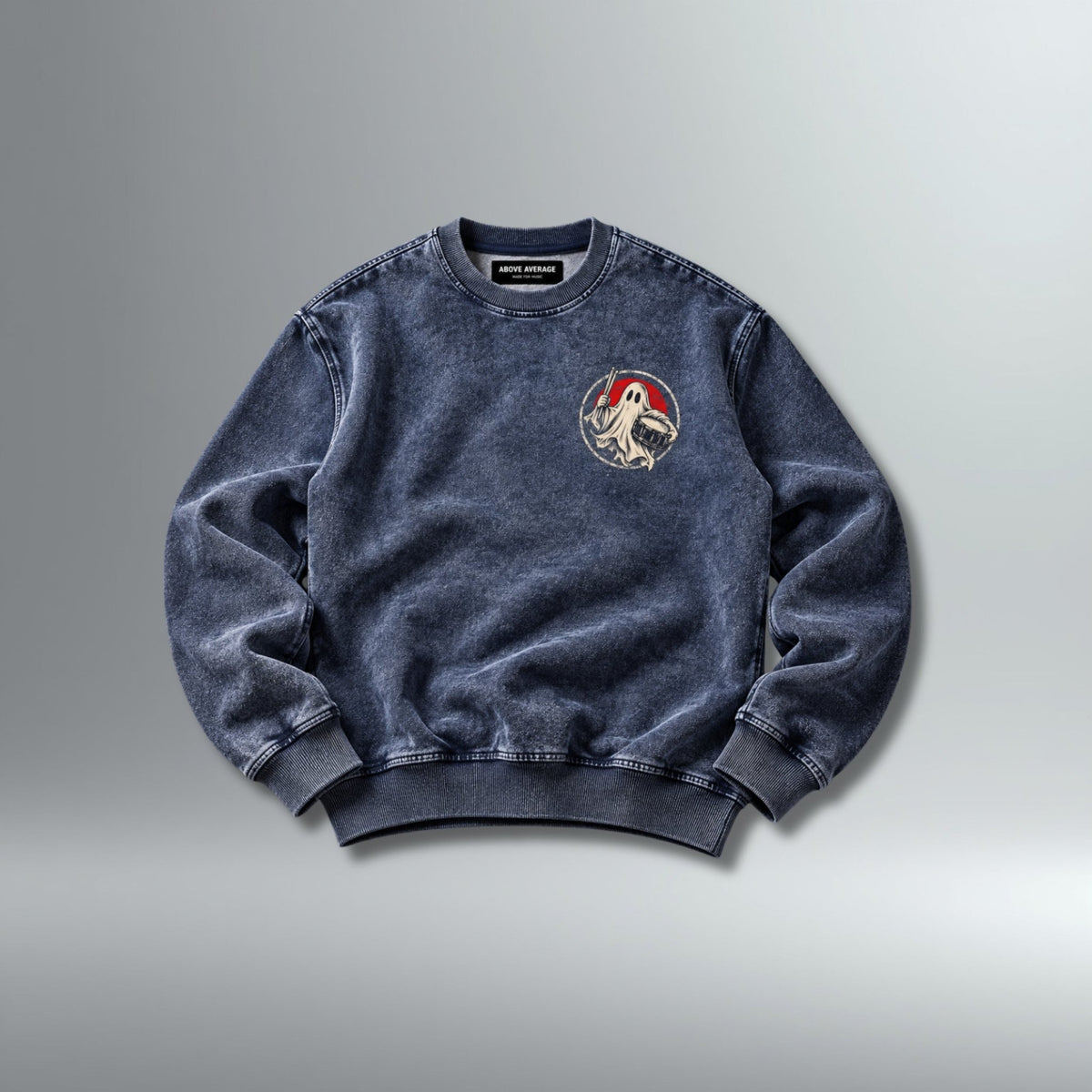 DRMMR Ghost Note Sweatshirt | Above Average Clothing | organic cotton apparel