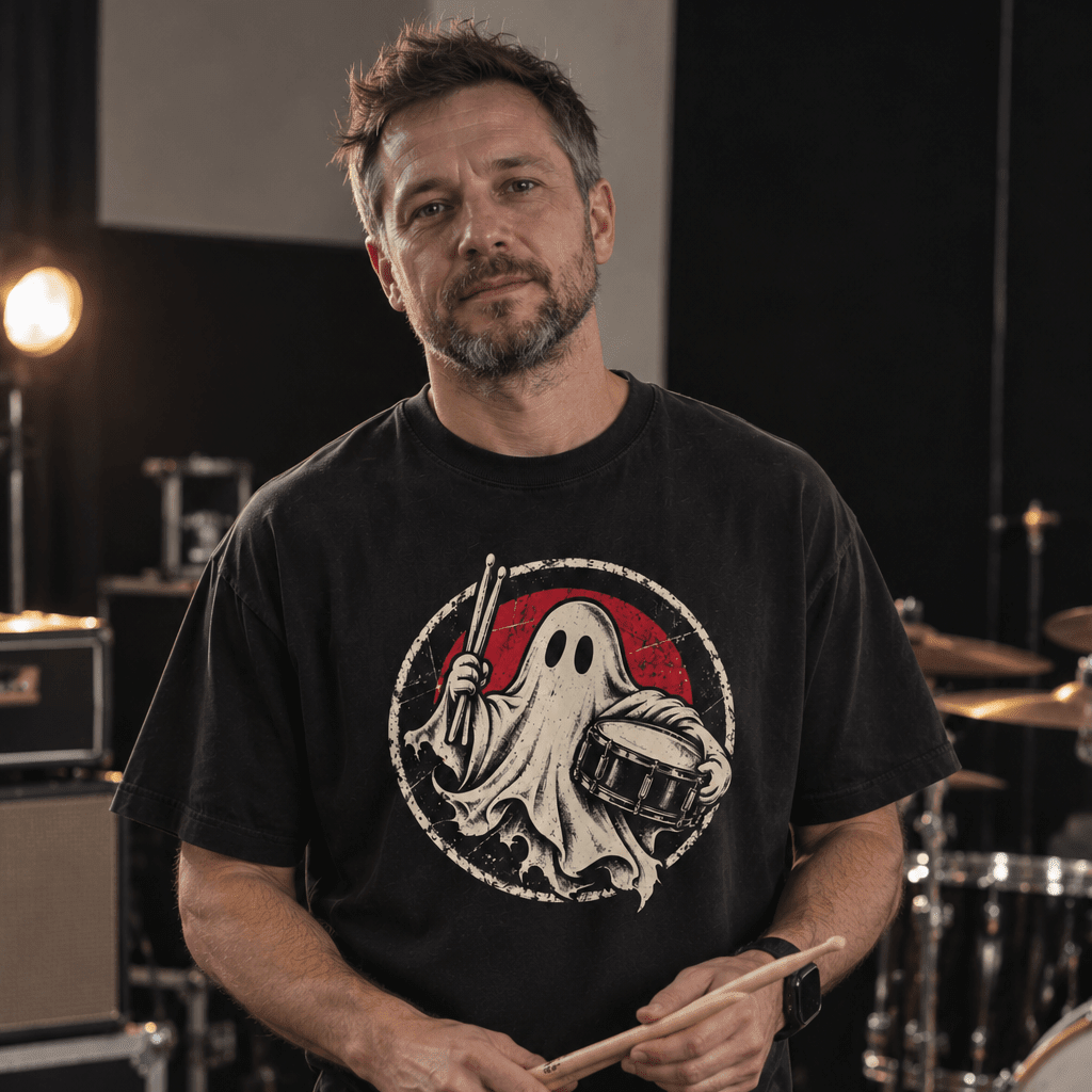 DRMMR Ghost Note Tee | Above Average Clothing | organic cotton apparel