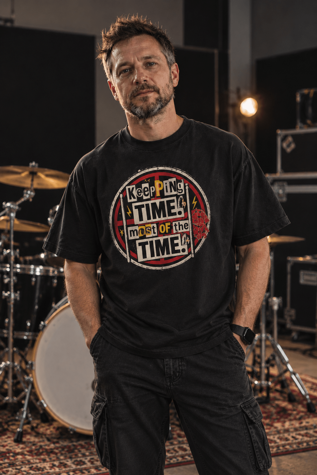 DRMMR Keeping Time Graphic Tee | Above Average Clothing | organic cotton apparel