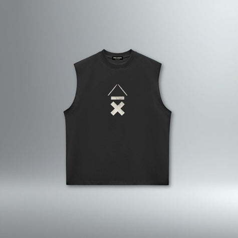 DRMMR Logo Session Performance Sleeveless Tee | Above Average Clothing | organic cotton apparel