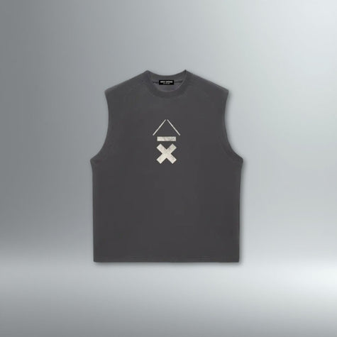 DRMMR Logo Session Performance Sleeveless Tee | Above Average Clothing | organic cotton apparel