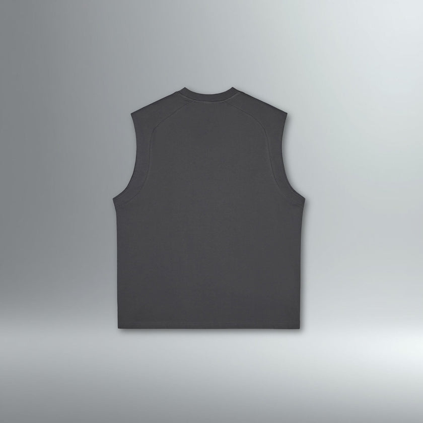DRMMR Logo Session Performance Sleeveless Tee | Above Average Clothing | organic cotton apparel