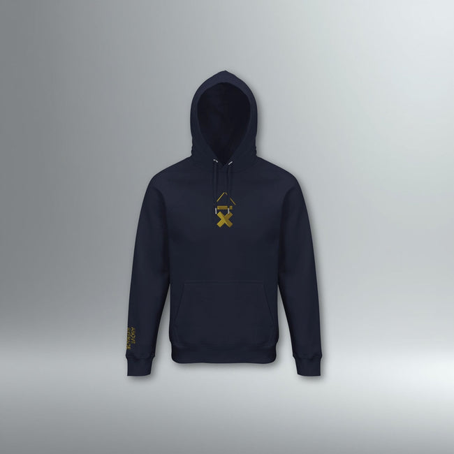 DRMMR Premium Embroidered Hoodie | Above Average Clothing | organic cotton apparel