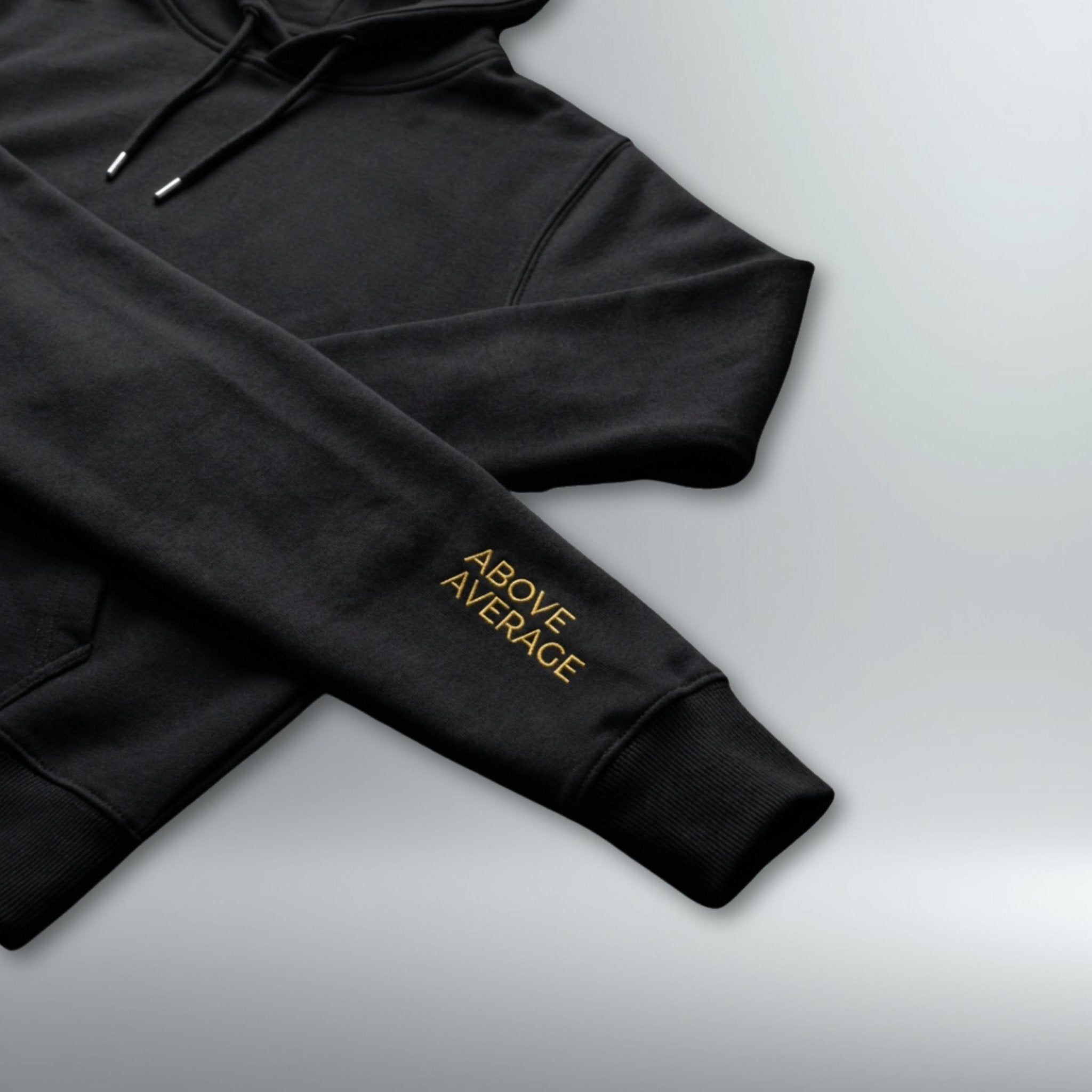 DRMMR Premium Embroidered Hoodie | Above Average Clothing | organic cotton apparel