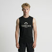 DRMMR Sleeveless Tee 'THRONE' Slogan | Above Average Clothing | organic cotton apparel