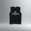 DRMMR Sleeveless Tee 'THRONE' Slogan | Above Average Clothing | organic cotton apparel