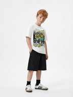 Drum Cupboard Takeover Festival Kids White Tee | Above Average Clothing | organic cotton apparel
